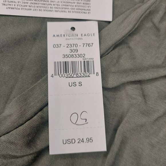 NWT Woman's American Eagle Soft & Sexy Gray Top - Picture 9 of 11